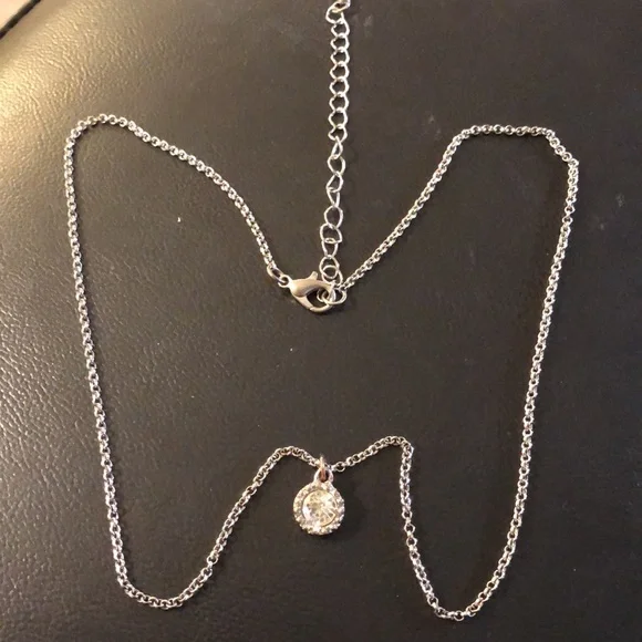 Necklace with Rhinestone Pendant - Picture 5 of 5